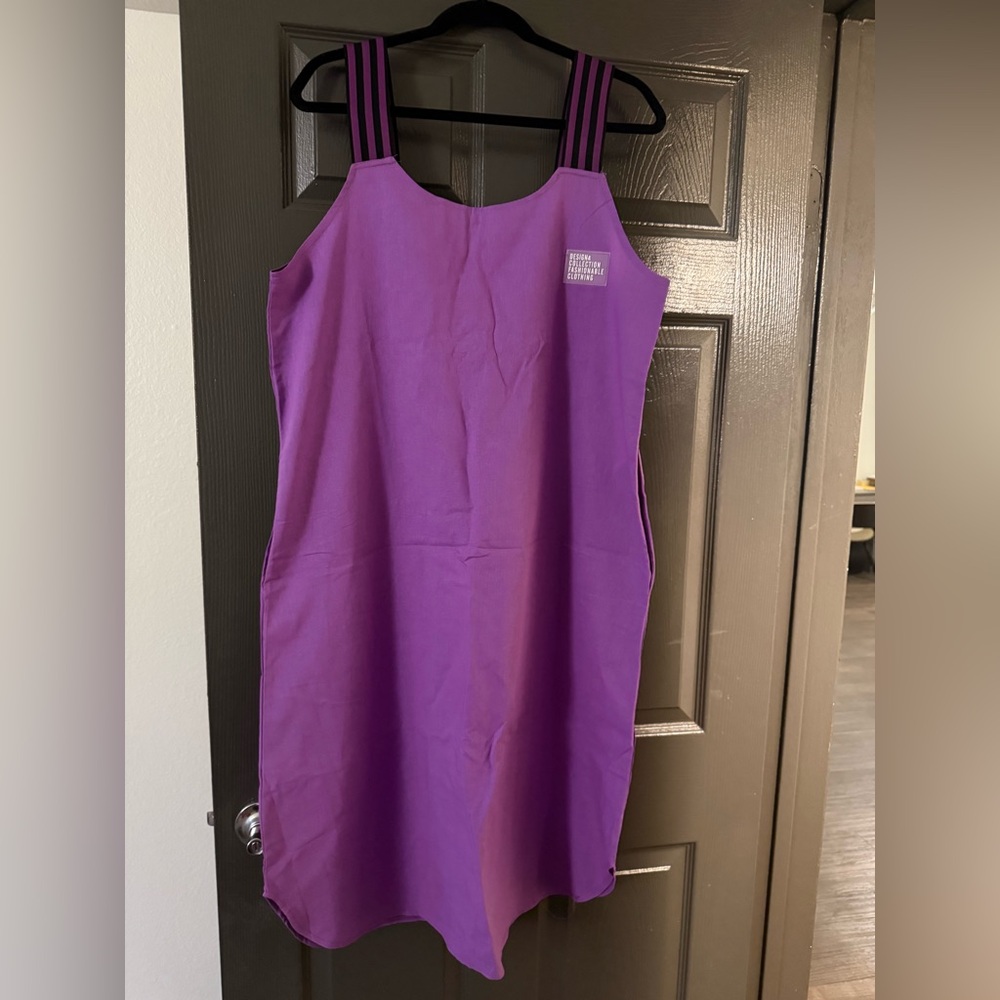Vibrant Purple Midi Dress